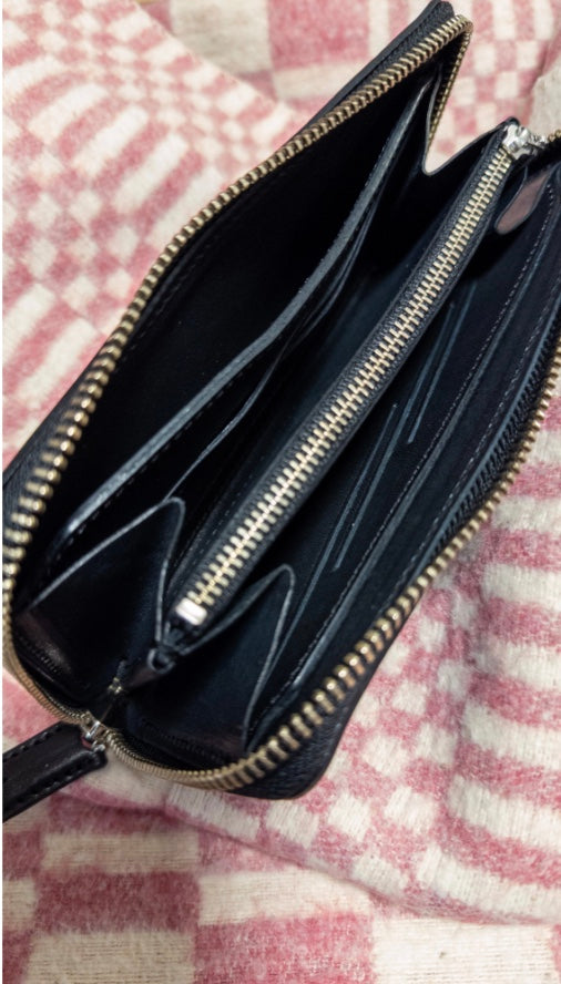 REDMOON/レッドムーン HANDSOME Zip Wallet SBK (Saddle Leather Black)