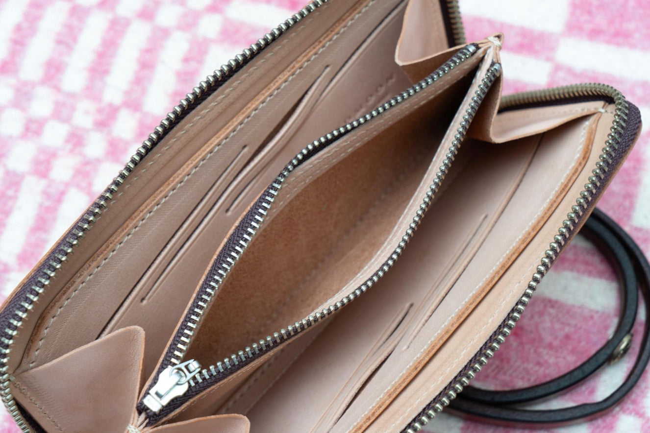 REDMOON/レッドムーン HANDSOME Zip Wallet SNT (Saddle Leather Natural)