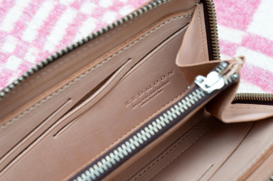 REDMOON/レッドムーン　HANDSOME　Zip Wallet SNT (Saddle Leather Natural)